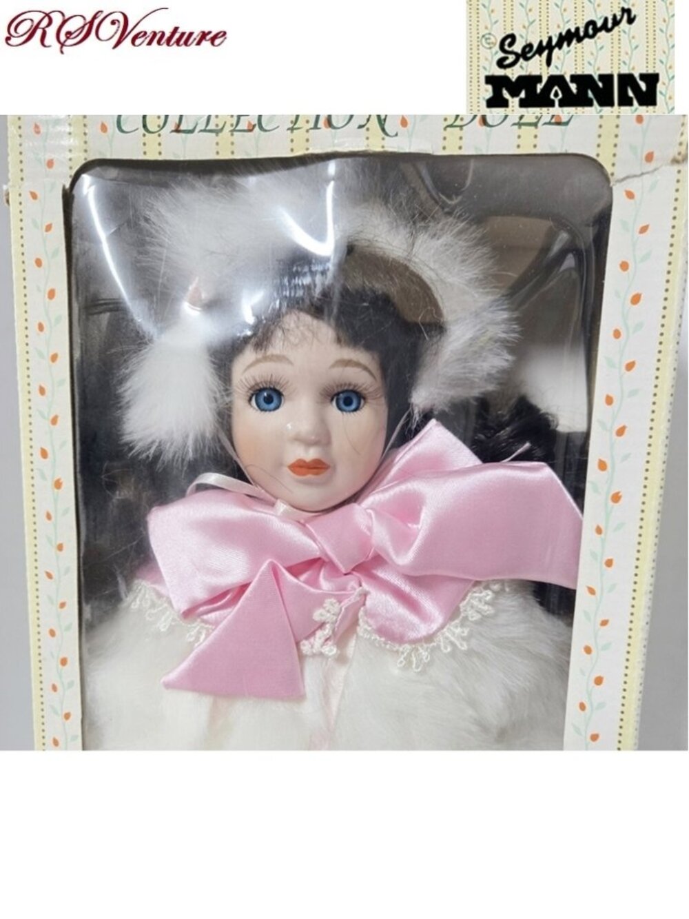 Vintage "NEW" Seymour Mann Porcelain Doll